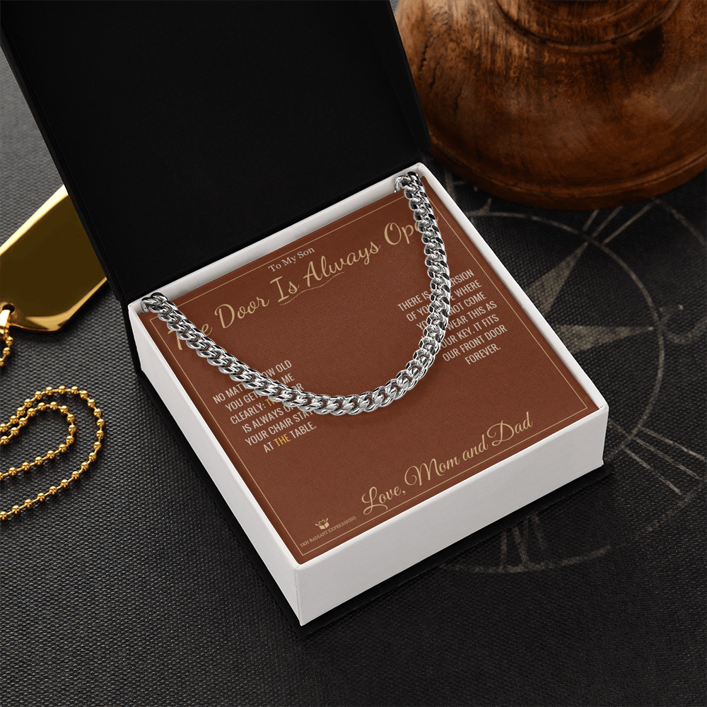The Door Is Always Open - Cuban Link Chain for Son