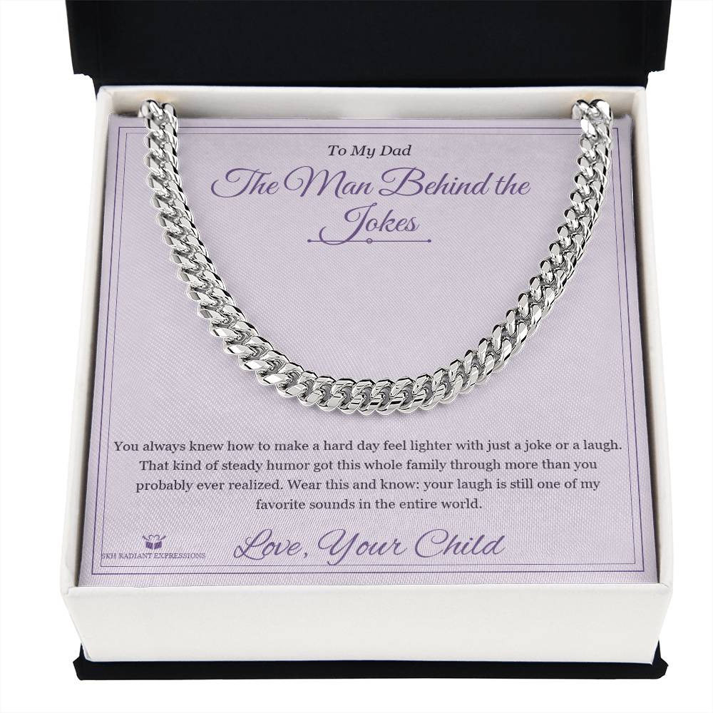 The Man Behind the Jokes - Cuban Link Chain for Stepdad