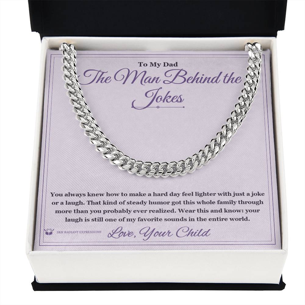 The Man Behind the Jokes - Cuban Link Chain for Stepdad