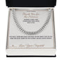 Thank You for the Patience - Cuban Link Chain for Stepdad