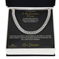 To My Grandson, Always - Cuban Link Chain for Grandson