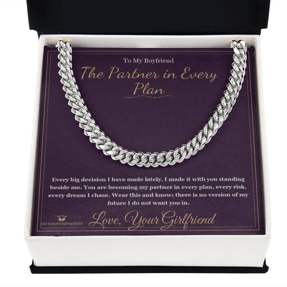 The Partner in Every Plan - Cuban Link Chain for Boyfriend