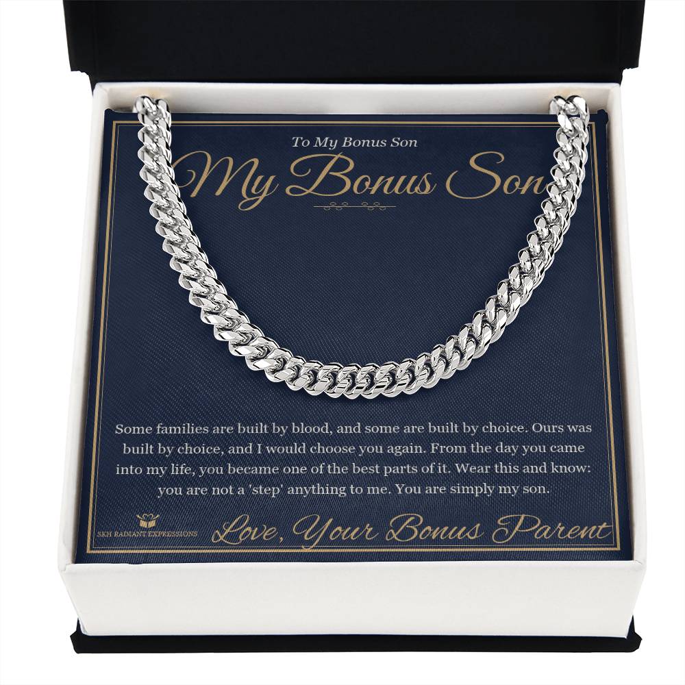 My Bonus Son - Cuban Link Chain for Stepson