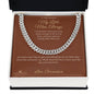 My Little Man, Always - Cuban Link Chain for Grandson