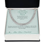 The Man Who Showed Up Anyway - Cuban Link Chain for Stepdad