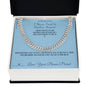 I Never Tried to Replace Anyone - Cuban Link Chain for Stepson