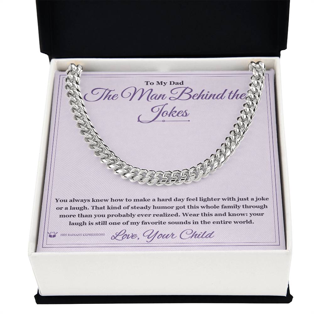 The Man Behind the Jokes - Cuban Link Chain for Stepdad