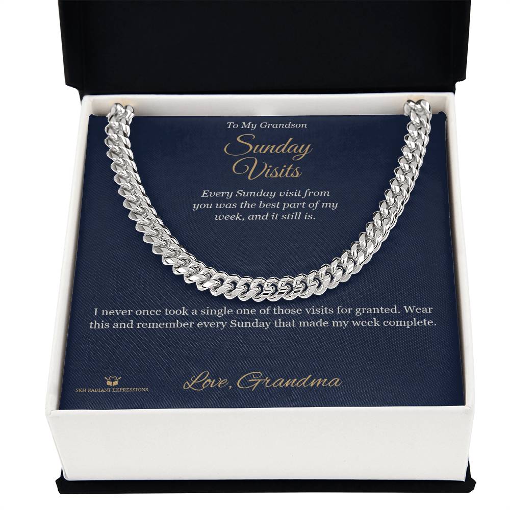 Sunday Visits - Cuban Link Chain for Grandson