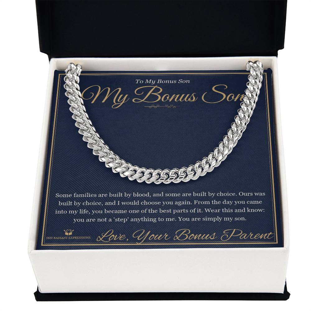 My Bonus Son - Cuban Link Chain for Stepson