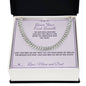 Since Your First Breath - Cuban Link Chain for Son