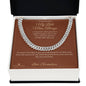 My Little Man, Always - Cuban Link Chain for Grandson