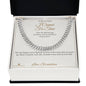 I Cannot Fix Time - Cuban Link Chain for Grandson