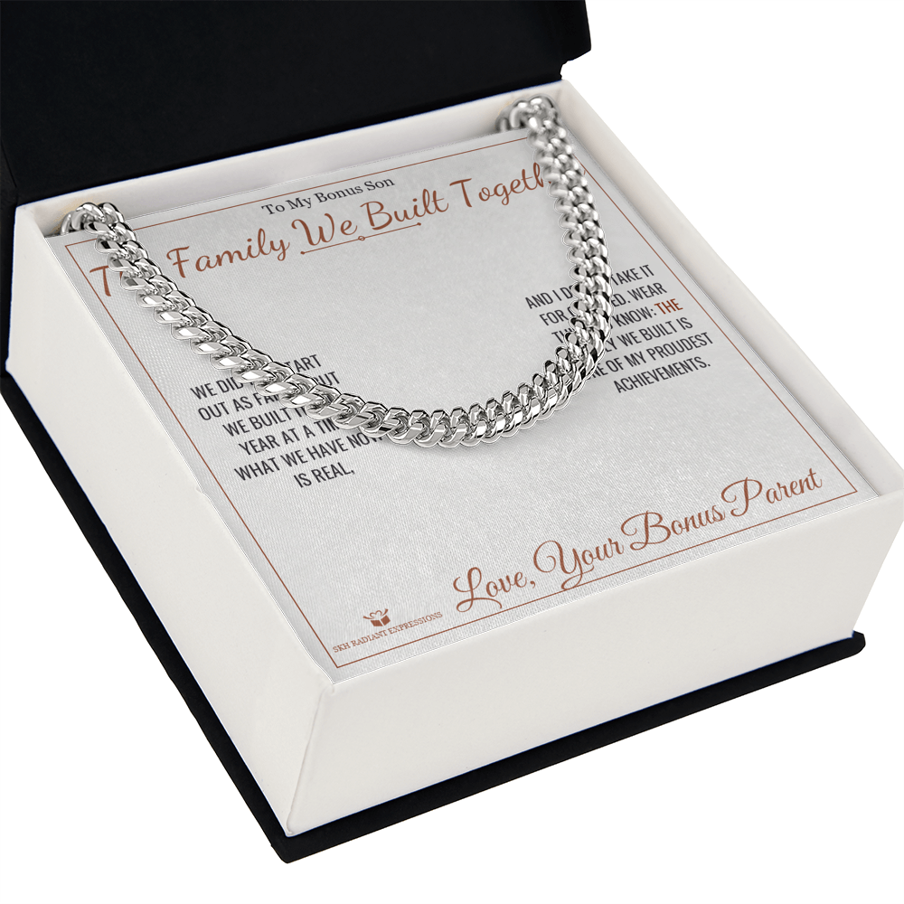 The Family We Built Together - Cuban Link Chain for Stepson