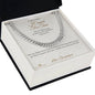 I Cannot Fix Time - Cuban Link Chain for Grandson