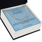 Far From Home, Never From Heart - Cuban Link Chain for Grandson