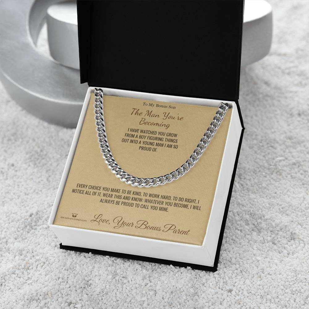 Thoughtful cuban link chain gift for brother