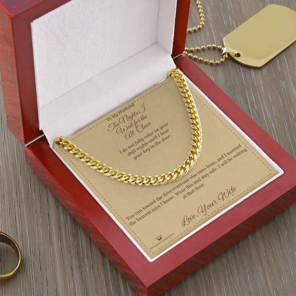 How to personalize a cuban link chain for brother
