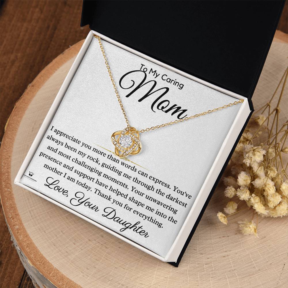 Guided by Love: A Daughter's Gratitude to Mom - Love Knot Necklace