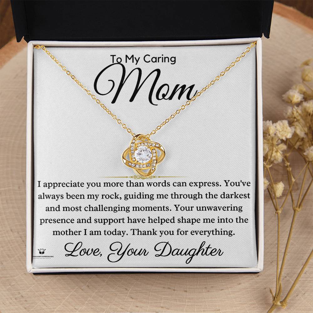 Guided by Love: A Daughter's Gratitude to Mom - Love Knot Necklace