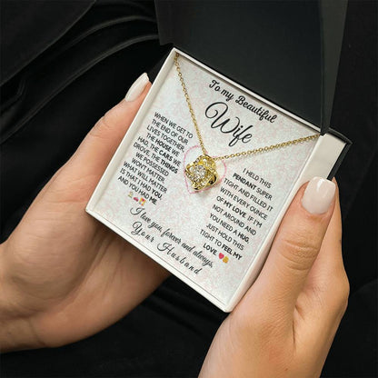 What does a Love Knot Necklace mean - gift for wife