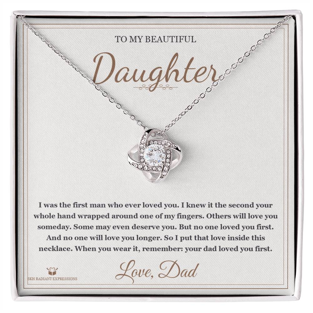 The First Man - Love Knot Necklace for Daughter