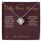 To My Niece, Always - Love Knot Necklace for Niece