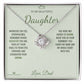 Straighten Your Crown - Love Knot Necklace for Daughter