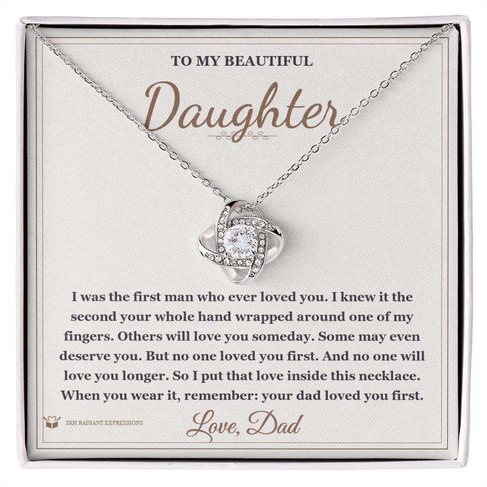 The First Man - Love Knot Necklace for Daughter