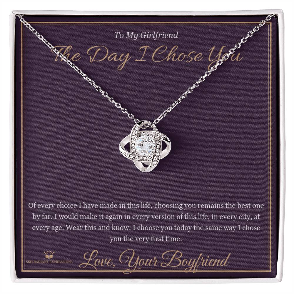 The Day I Chose You - Love Knot Necklace for Girlfriend