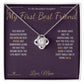 My First Best Friend - Love Knot Necklace for Daughter