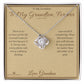 To My Grandson, Forever - Love Knot Necklace for Grandson