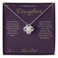 Since Your First Breath - Love Knot Necklace for Daughter