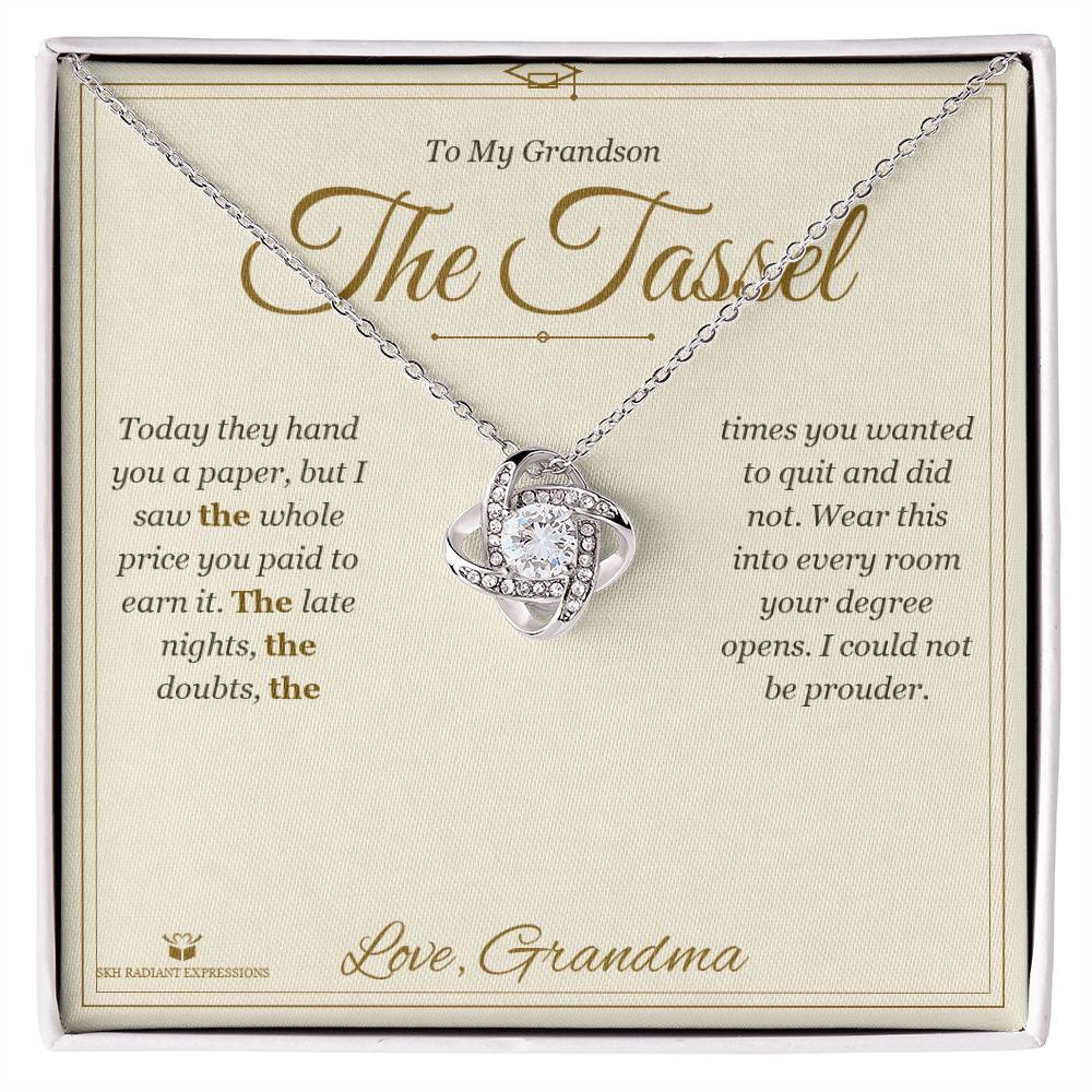 The Tassel - Love Knot Necklace for Grandson