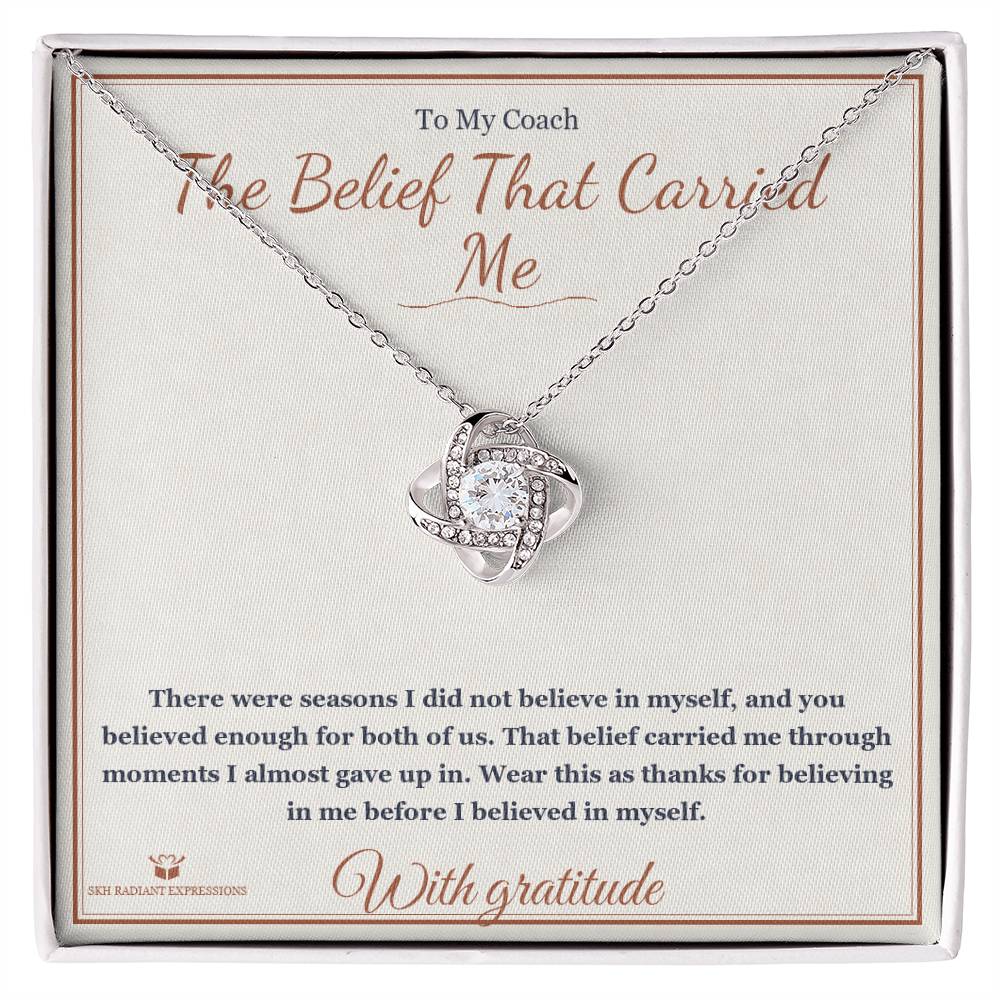 The Belief That Carried Me - Love Knot Necklace for Coach