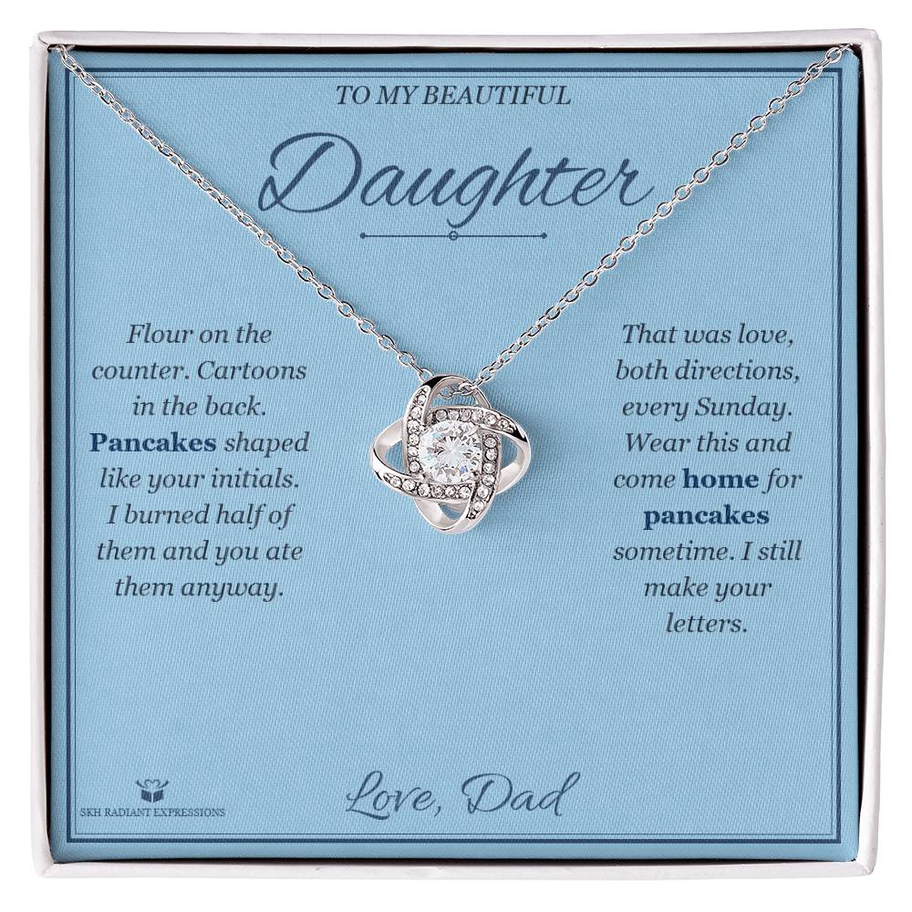 Sunday Pancakes - Love Knot Necklace for Daughter