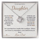 The First Man - Love Knot Necklace for Daughter