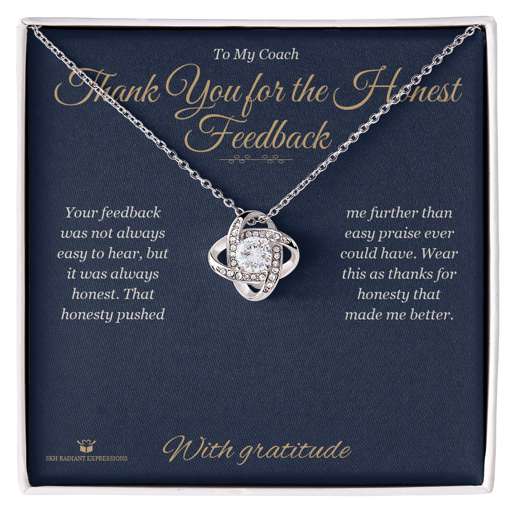 Thank You for the Honest Feedback - Love Knot Necklace for Coach