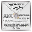 Personalized Love Knot Necklace for daughter