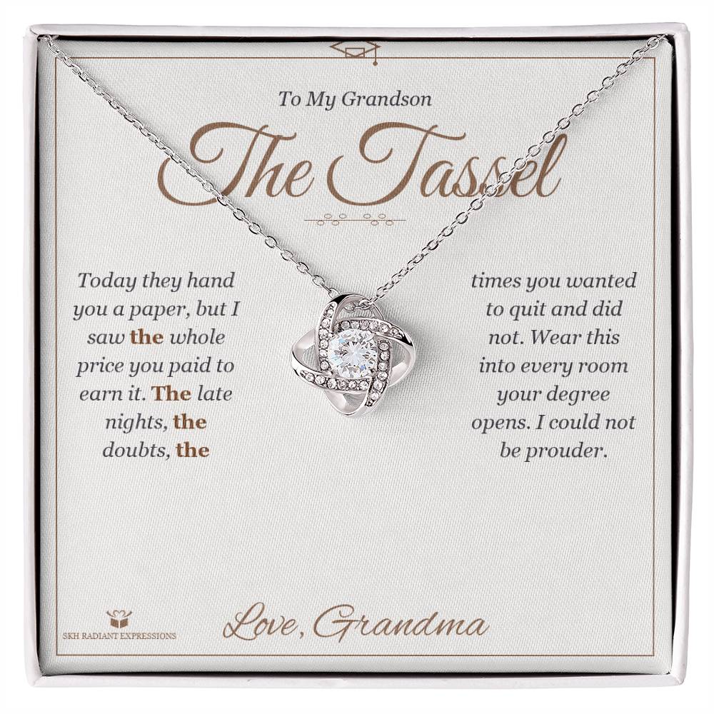 The Tassel - Love Knot Necklace for Grandson