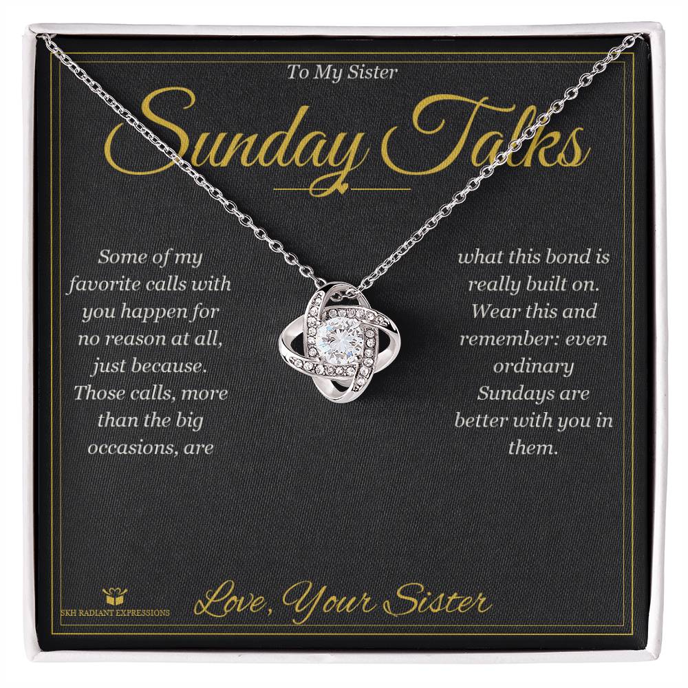 Sunday Talks - Love Knot Necklace for Sister