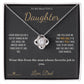 My Favorite Title - Love Knot Necklace for Daughter