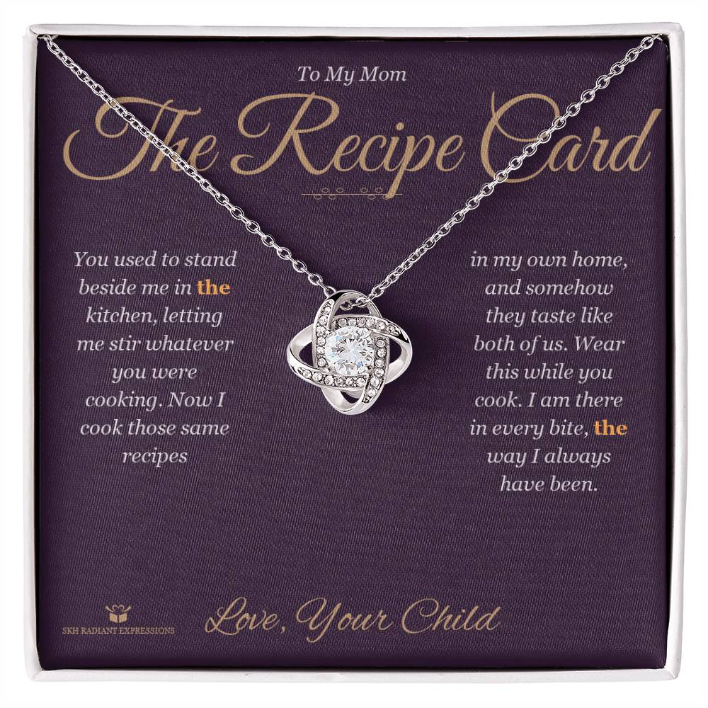 The Recipe Card - Love Knot Necklace for Mom