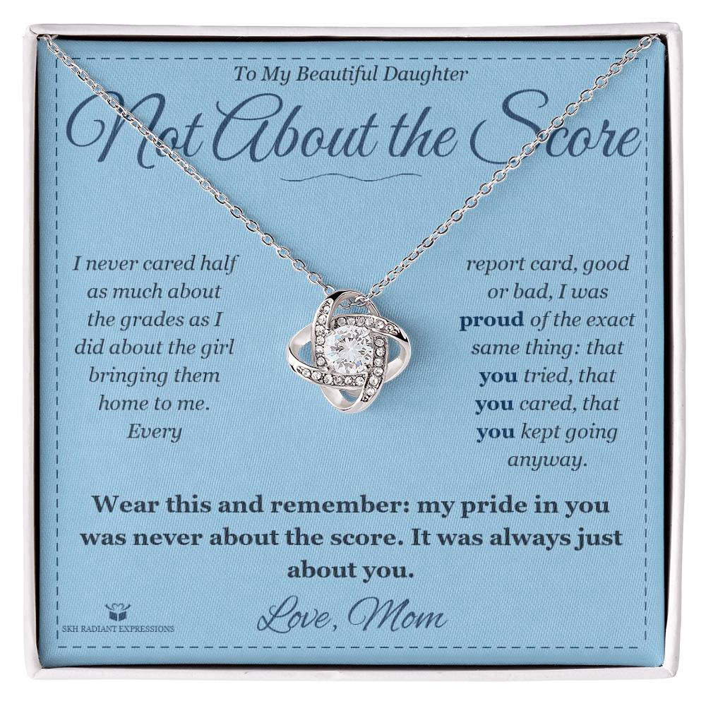 Best love knot necklace for daughter 2026