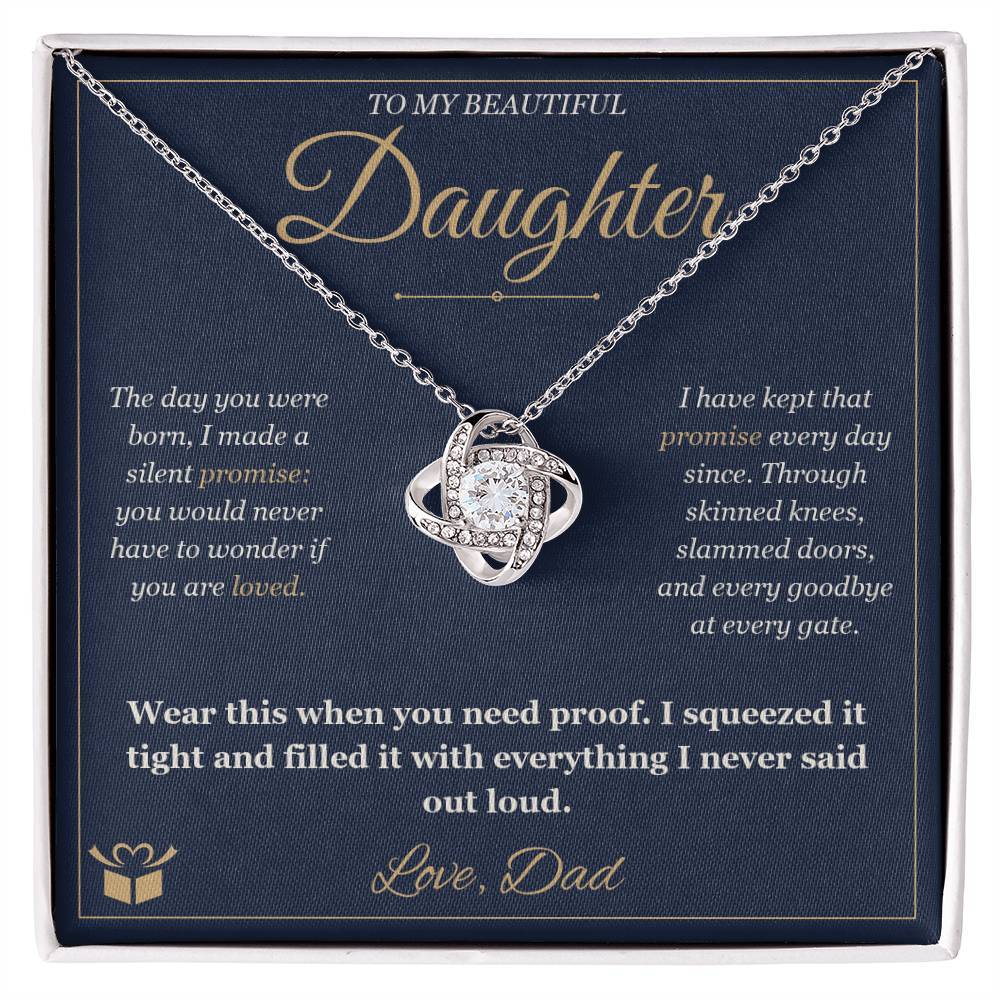 TEST CATALOG4379 - To My Beautiful Daughter Love Knot (delete me)