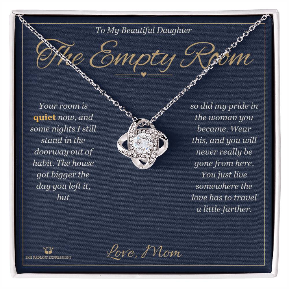 The Empty Room - Love Knot Necklace for Daughter - personalized keepsake gift from SKH Radiant Expressions