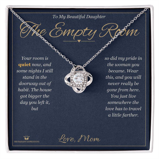 The Empty Room - Love Knot Necklace for Daughter - personalized keepsake gift from SKH Radiant Expressions