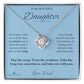 The Long Way Home - Love Knot Necklace for Daughter