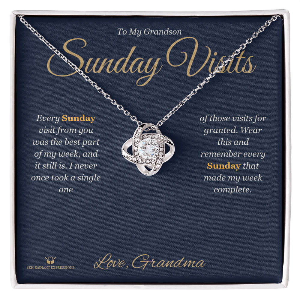 Sunday Visits - Love Knot Necklace for Grandson