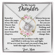 Personalized Love Knot Necklace for daughter