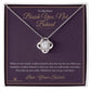 Beside You, Not Behind - Love Knot Necklace for Sister